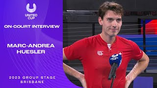 Marc-Andrea Heusler On-Court Interview | United Cup 2023 Group B