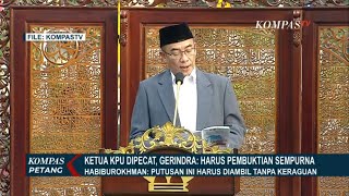 Respons Waketum Gerindra Usai DKPP Pecat Ketua KPU Hasyim Asy'ari