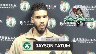 Jayson Tatum On 41 Point Performance vs Hornets | Celtics Postgame Press Conference