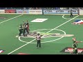 lacrosse full team fight goalies fight too rush vs. roughnecks exhibition game