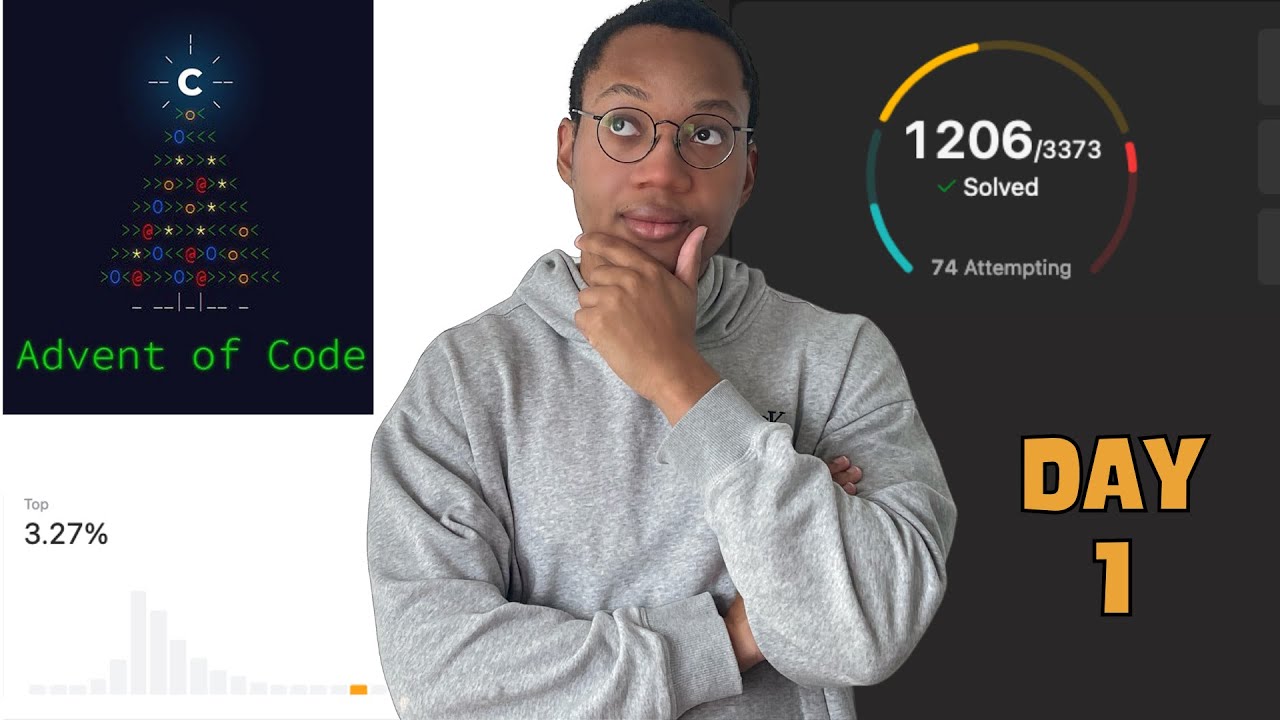 Day 1 Of Advent Of Code Python Speedrun Youtube