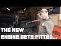 VW T4 PD130 engine conversion pt2  ||  the engines finally goes in.....