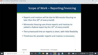 Minnesota Housing: Housing Stability Services Due Diligence Information Session 1