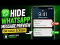 How to Hide WhatsApp Message Preview on Lock Screen (iPhone & Android)