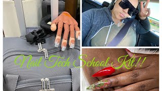 Nail Tech School Kit | Suitcase Filled w/ Nail Supplies 🤩