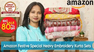 Amazon Kurti/Kurta Palazzo Dupatta Set Haul | Ranajan R