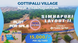 Gottipalli Village Near Visakhapatnam Anandapuram VUDA APPROVED PLOTS FOR SALE