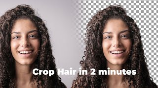 Crop Hair in Two Minutes in Photoshop Elements 2021 Using Select Subject and Refine Edge