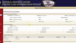 Checking Virginia General District Court