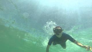 Snorkeling at Love Beach, Bahamas