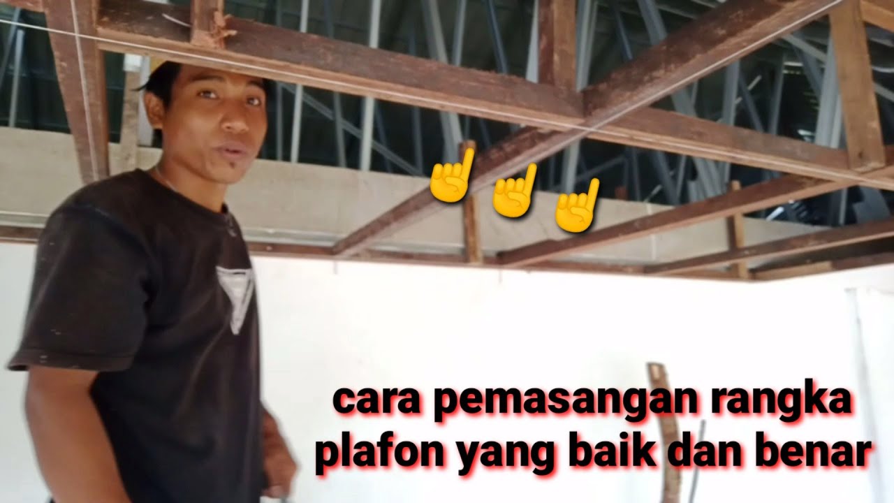 Untuk Pemula !!!... Cara Pemasangan Rangka Plafon Yang Baik Dan Benar ...