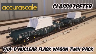 Accurascale FNA-D Nuclear Flask Carrier Wagon Twin Pack | Review and Running