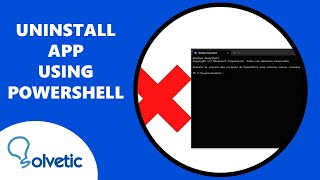 Uninstall APP Using PowerShell ⬛️✅