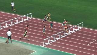 H29　千葉県　中学通信陸上　男子110ｍH　決勝