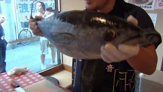 想い出マグロでマグロ解体ショー