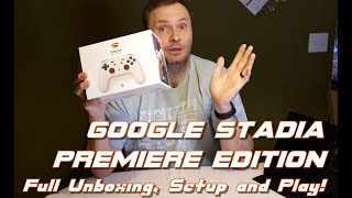 Google Stadia Premiere Edition - Unbox, Setup and Playing Games!