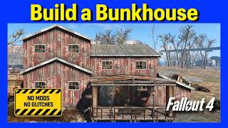 Fallout 4 County Crossing - Bunkhouse Build (No Mods/Glitches Tutorial) Ep. 3