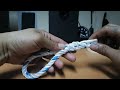 how to make eye splice using 4 strand rope