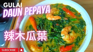 Gulai Daun Pepaya煮木瓜葉➕木樹葉（樹薯葉）⁉️3 or 4 bahasa❗3 or 4種語言❓