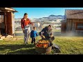 A Family's Life Far from Civilization: Cooking Dinner