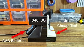 AAA Powered Polaroid! Converting a Onestep SX-70 to i-Type film - Camera Repair ASMR