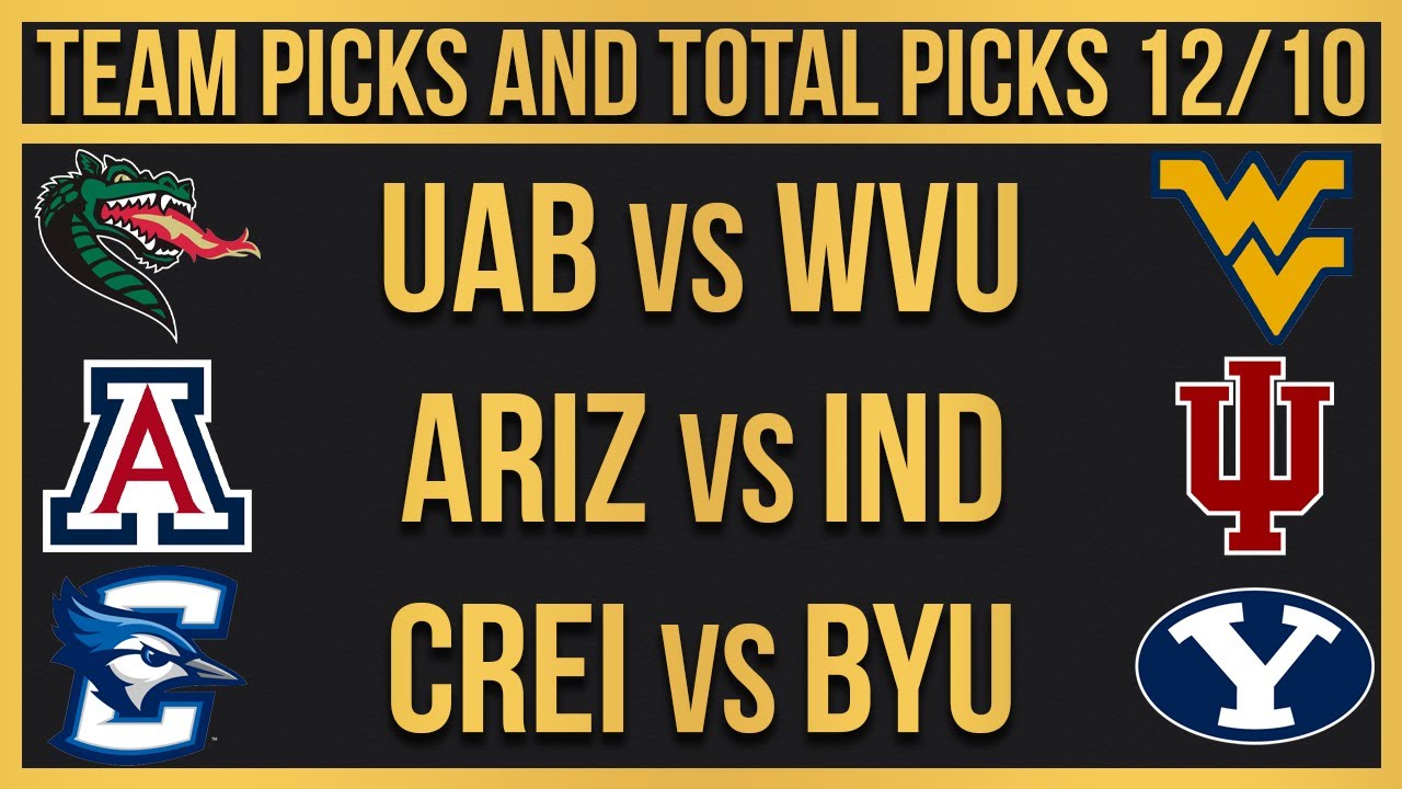 FREE College Basketball Picks Today 12/10/22 CBB Picks NCAAB Betting ...