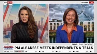 February 13, 2025 | Dai Le MP on being left off PM’s invite list | Sky News