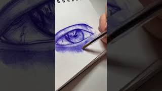 Drawing With Just A Biro…? #artchallenge #shorts #viral