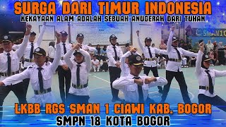 SURGA DARI TIMUR INDONESIA ... !!! PASKIBRA SMPN 18 KOTA BOGOR - LKBB RGS SMAN 1 CIAWI