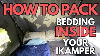 HOW TO PACK 4 pillows, 2 sleeping bags AND a mattress INSIDE an iKamper