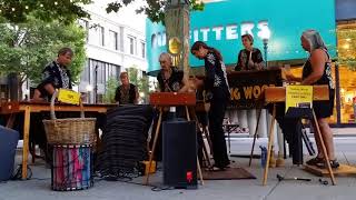 Kutsvinya - Singing Wood Marimba, downtown Santa Cruz, June 2018