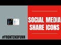 Social Media Font Awesome Icons Animation using HTML CSS SCSS Javascript Tutorial - web development