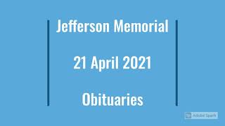 Obituaries 04/21/2021