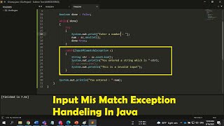 Input Mis Match Exception handeling In Java [Bangla]