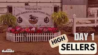 High Sellers from Day 1 at the 2024 Mid-America Trotting Sale