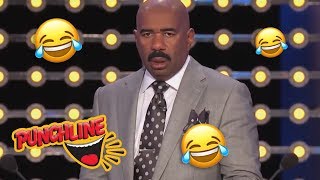 😂 STEVE HARVEY'S FUNNIEST MOMENTS On Family Feud USA! 😂TRY NOT TO LAUGH!