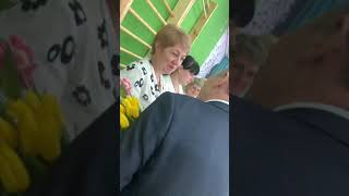 В преддверии 8 Марта, прекрасная половина села Ивановка принимает поздравления.