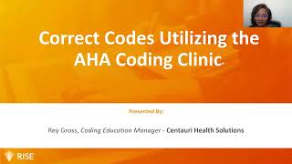 RISE Webinar: Using AHA Coding Clinic