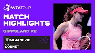 A. Cornet vs. A. Tomljanovic | 2021 Gippsland Trophy Day 2 | WTA Highlights