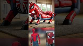 superheroes but horse sofa 😱Marvel\u0026DC-All Characters#marvel #avengers#shorts#robot#spiderman