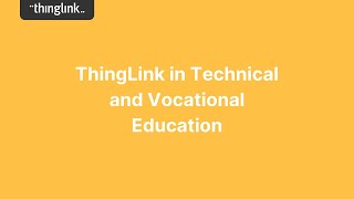 How to use ThingLink in vocational \u0026 technical education