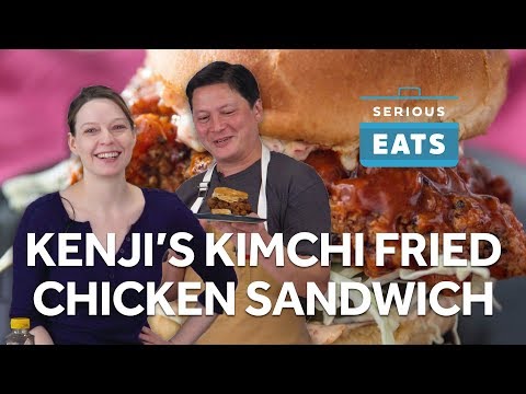 Kimchi Pickled Fried Chicken Sandwich Recipe