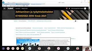 Johtaminen ja työyhteisötaidot orientaatio 5.5.2021