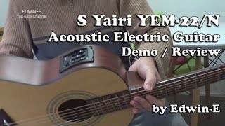 S Yairi YEM-22 Acoustic Electric Guitar Demo Review restrung with Martin M540 Strings