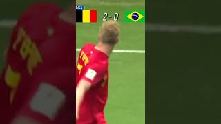Brazil vs Belgium World cup 2018 #shorts #worldcup