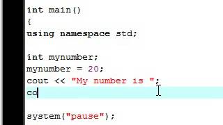 C++ Tutorial 3 Declaration Statements and Variables