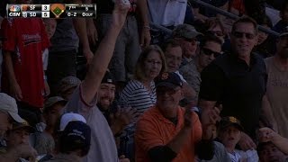 SF@SD: Fan gives souvenir to child