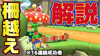 柵越え『16連続成功』経験者によるキノキャニの柵越え解説【マリオカート8デラックス キノコキャニオン】実況