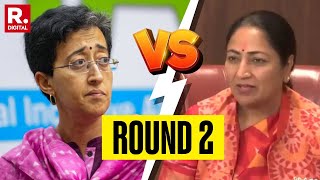 Round 2 | Atishi vs Rekha Gupta Over 'Empty Treasury' Allegation | BJP vs AAP