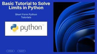 Python Limits Tutorial with SymPy | Calculate Limits for Beginners